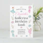 Ballet Birthday Invitation 招待状 (スタンド正面)