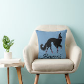 Ballet Borzoi Beauty In Black クッション (椅子)