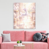 Ballet Crystal Deer Canvas Print キャンバスプリント (インサイチュ (リビング))