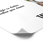 Ballet Dance Photo Collage Custom Ballerina ポスター (角)