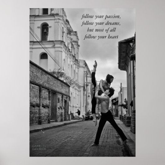 Ballet Dance Poster by Gabriel Davalos ポスター (正面)