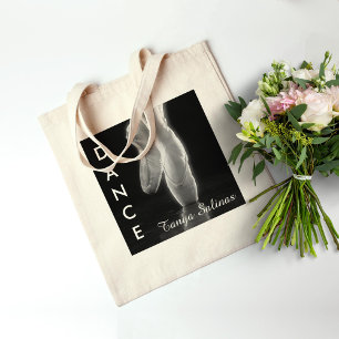 Ballet Dance Toe Shoes Bag with Personalized Name トートバッグ