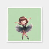 Ballet Dancer スタンダードカクテルナプキン (正面)