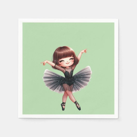 Ballet Dancer スタンダードカクテルナプキン (正面)