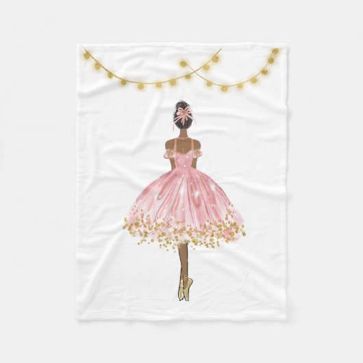 Ballet Dancer フリースブランケット (正面)
