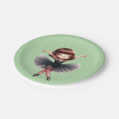 Ballet Dancer ペーパープレート (アングル)