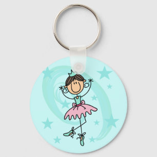 Ballet Dancer - Brown T-shirts and Gifts キーホルダー