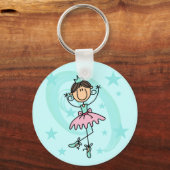 Ballet Dancer - Brown T-shirts and Gifts キーホルダー (正面)