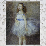 Ballet Dancer by Pierre Renoir, Vintage Fine Art ジグソーパズル<br><div class="desc">Dancer (1874) by Pierre Renoir is a vintage impressionism fine art dancing portrait painting. A young ballerina is wearing her ballet dancer shoes and is dressed in a frilly tutu dress with a blue bow. . About the artist: Pierre-Auguste Renoir (1841-1919) was a leading painter in the development of the...</div>