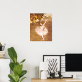 Ballet Dancer Degas Star Painting ポスター (ホームオフィス)