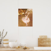 Ballet Dancer Degas Star Painting ポスター (キッチン)