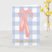 Ballet Dancer Happy Birthday Princess カード (黄色い花)