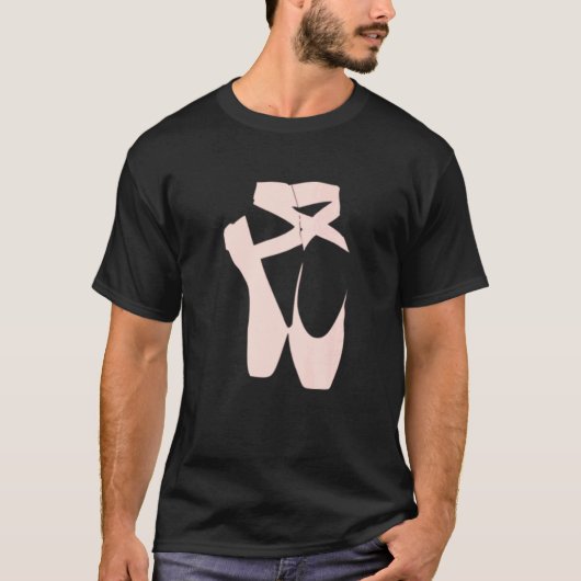 Ballet Dancer Pointe Shoes Ballerina Dancing Women Tシャツ (正面)