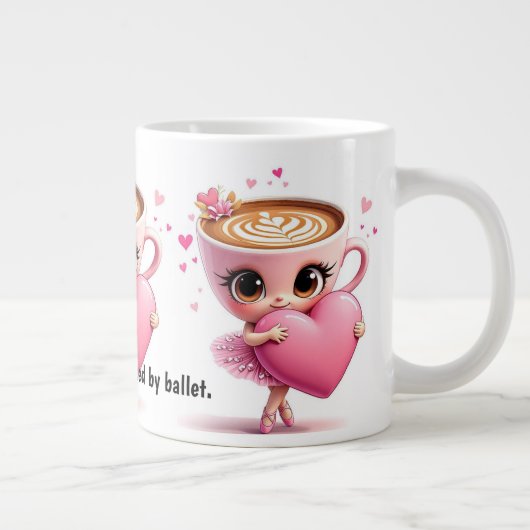 Ballet Dancer Quote Coffee Mug ジャンボコーヒーマグカップ (右)