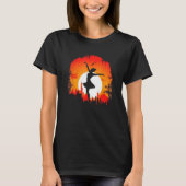 Ballet Dancer Silhouette Ballerina Dancing Women G Tシャツ (正面)