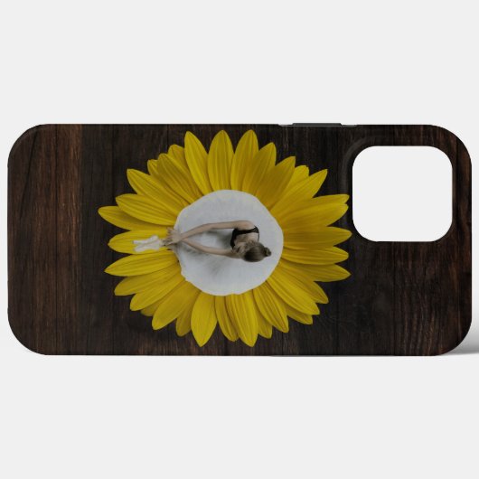Ballet dancer yellow sunflower Case-Mate iPhoneケース (裏面 (横))