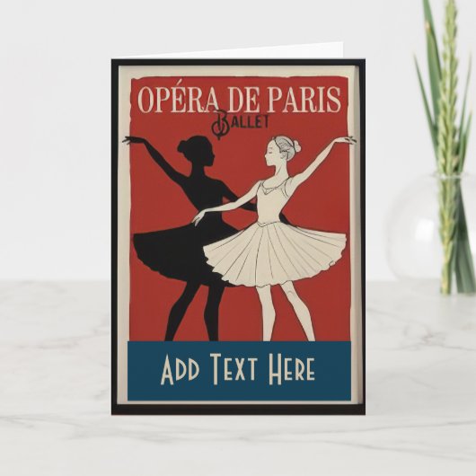Ballet Dancers, add text シーズンカード (正面)