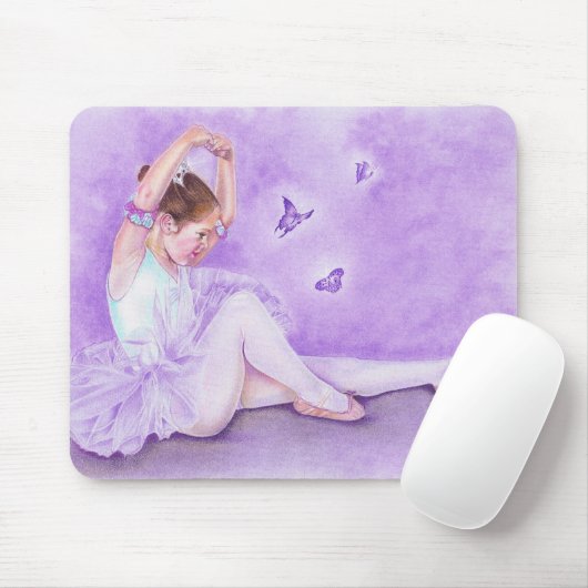 Ballet de Papillon Mousepad マウスパッド (マウス)