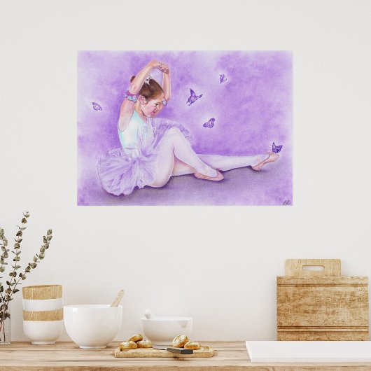 Ballet De Papillon Poster ポスター (キッチン)