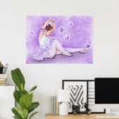 Ballet De Papillon Poster ポスター (ホームオフィス)