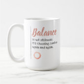 Ballet Enso Balance is Choosing Centre Left Handed コーヒーマグカップ (左)