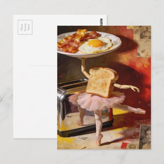 ballet for breakfast surreal ポストカード (正面/裏面)