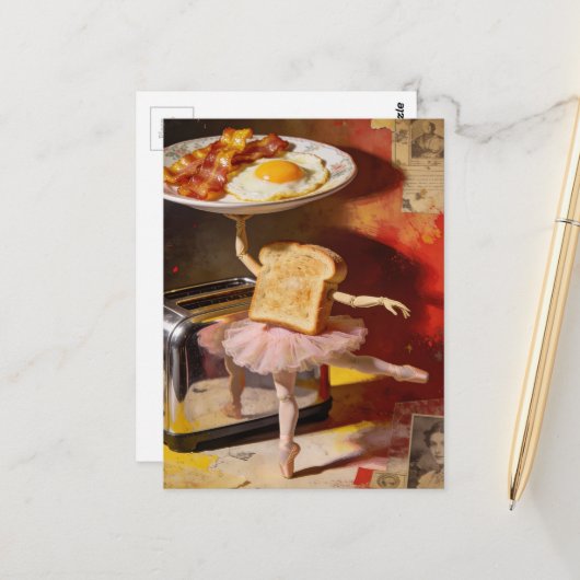 ballet for breakfast surreal ポストカード (正面/裏面インサイチュ)