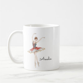 Ballet Girl Personalized  コーヒーマグカップ