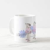 Ballet girls バレエ少女 コーヒーマグカップ (正面左)