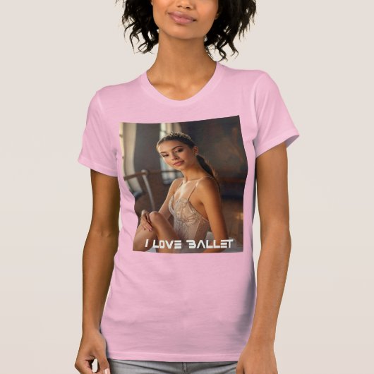 BALLET - I LOVE BALLET Tシャツ (正面)