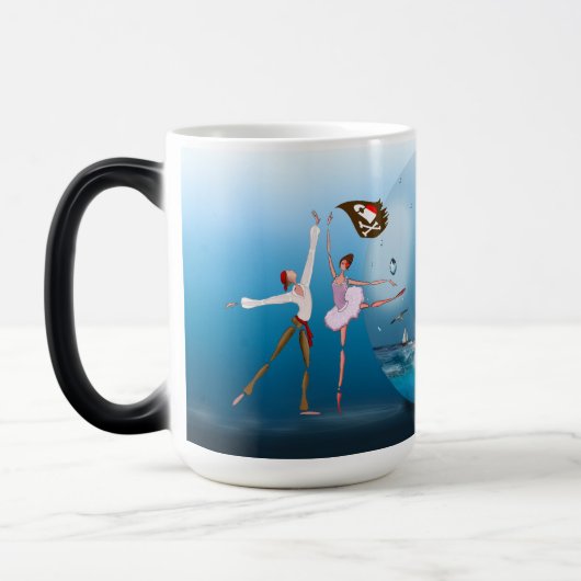 BALLET LE CORSAIRE、マリウス・プティパ、海賊ダンサー モーフィングマグカップ (左)
