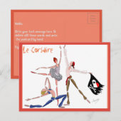 BALLET LE CORSAIRE, GIFT FOR THE BALLETOMANE ポストカード (正面/裏面)