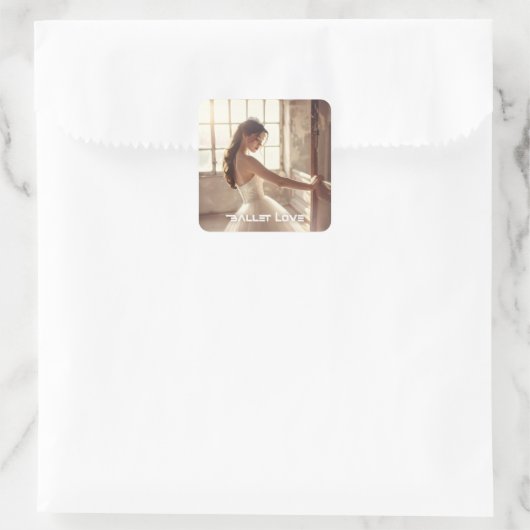 BALLET LOVE - BALLET & DANCE スクエアシール (バッグ)