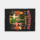 Ballet Nutcracker Squad Christmas Costume For Kids フリースブランケット (正面(横))
