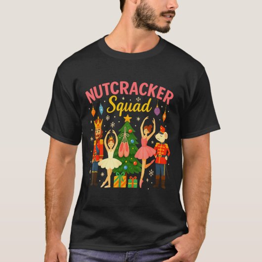 Ballet Nutcracker Squad Christmas Costume For Kids Tシャツ (正面)