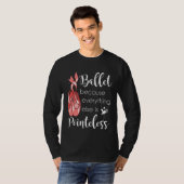 Ballet Pointe Shoes Dance Dancer Ballerina Girls W Tシャツ (正面フル)