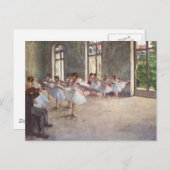Ballet Rehearsal by Degas ポストカード (正面/裏面)