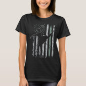 Ballet Retro USA Flag Tutu 4th of July Ballet Tシャツ (正面)