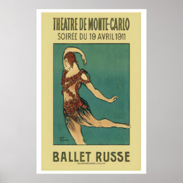 Ballet Russe de Monte Carlo 1911 Paris France ポスター