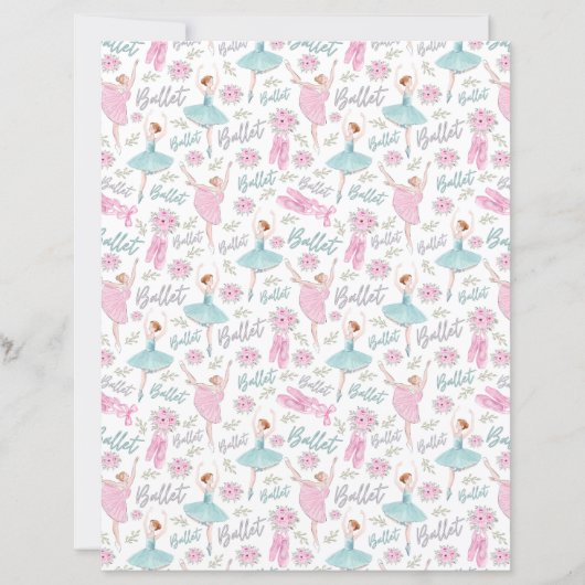 Ballet Scrapbook Paper (正面)