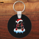 Ballet Scute Ss Cute Sss Christmas Lights Santa Ba キーホルダー (正面)