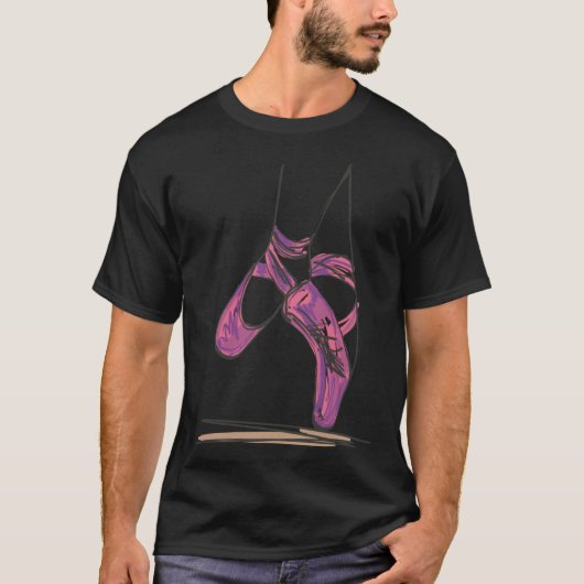 Ballet Shoes Dancer Dancing People Tシャツ (正面)