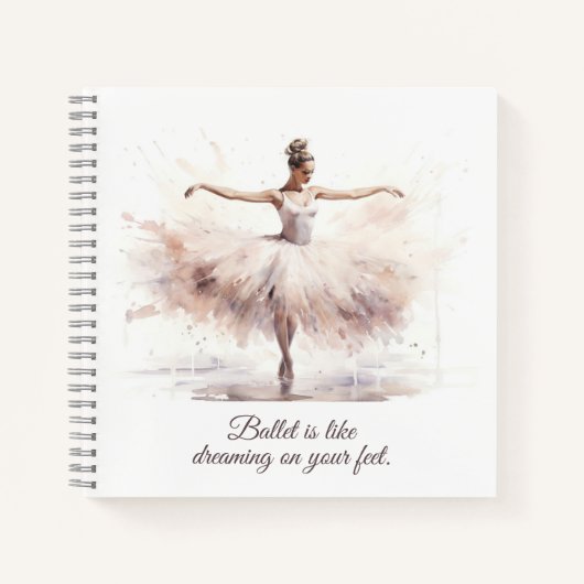 Ballet Spiral Notebook ノートブック (正面)