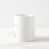 Ballet Woman Personalized  コーヒーマグカップ (中央)