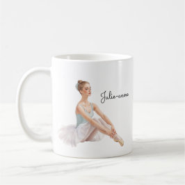 Ballet Woman Personalized  コーヒーマグカップ