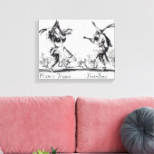 Balli de Sfessania, c.1622 キャンバスプリント (インサイチュ (リビング))