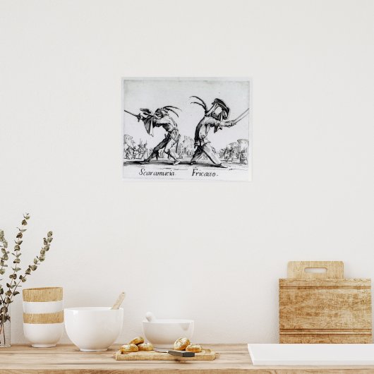 Balli de Sfessania, c.1622 ポスター (キッチン)