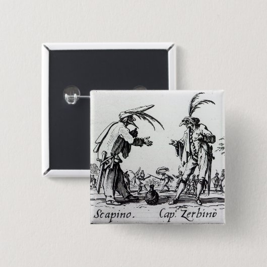 Balli de Sfessania、c.1622 2 缶バッジ (正面&裏面)