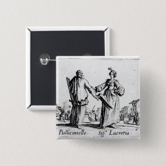 Balli de Sfessania、c.1622 2 缶バッジ (正面&裏面)