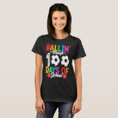 Ballin' Through 100 Days Of School  Soccer Boys Ki Tシャツ (正面フル)